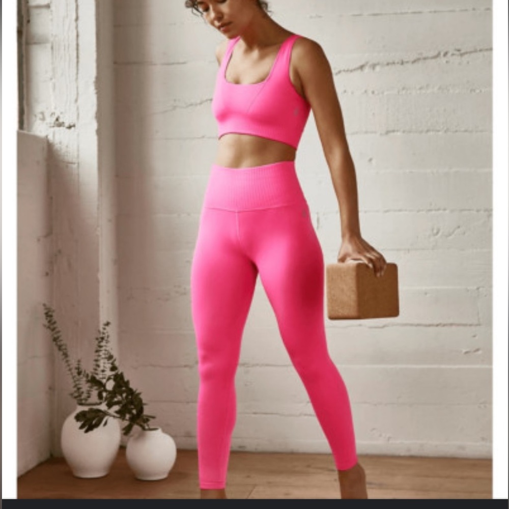 Bright Pink Leggings and Tank Set